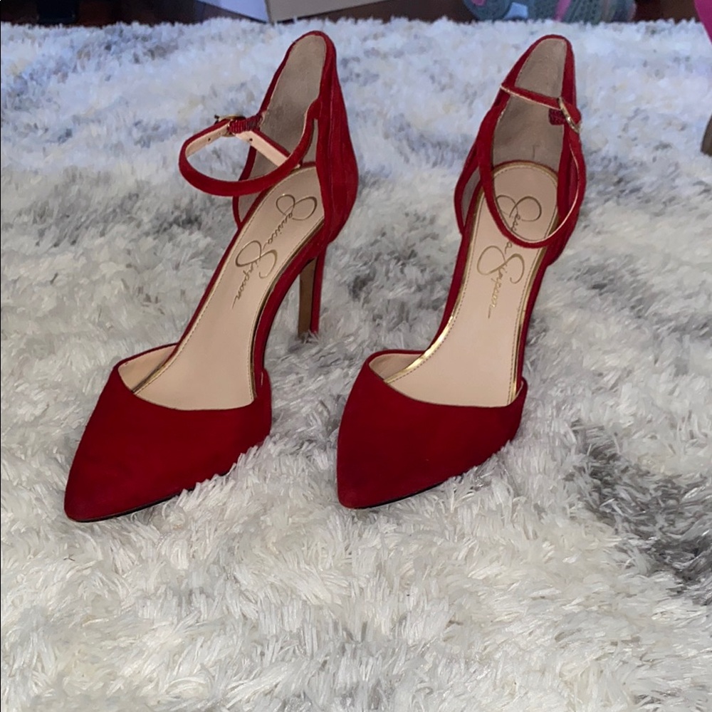 Elegant Red Stiletto Heels